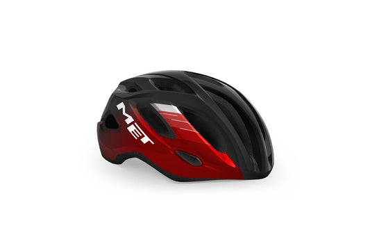 Idolo Road Helmet - Black and Metallic Red - 52-59