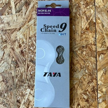 Taya 9 Speed Chain - Silver - 116 links