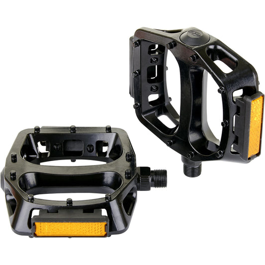 M Part Alloy platform pedals with moulded pins, 9/16 inch thread